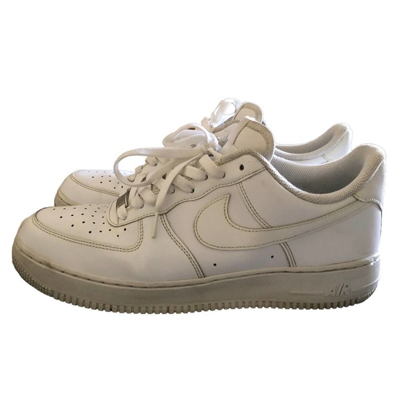 Nike White Air Force 1 ’07 315122-111 Mens Size 12 Sneakers Shoes Low - Picture 5 of 9
